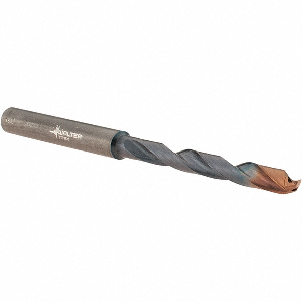 WalterTitex Jobber Length Drill Bit 3/16" Dia, 140 °, Solid Carbide
