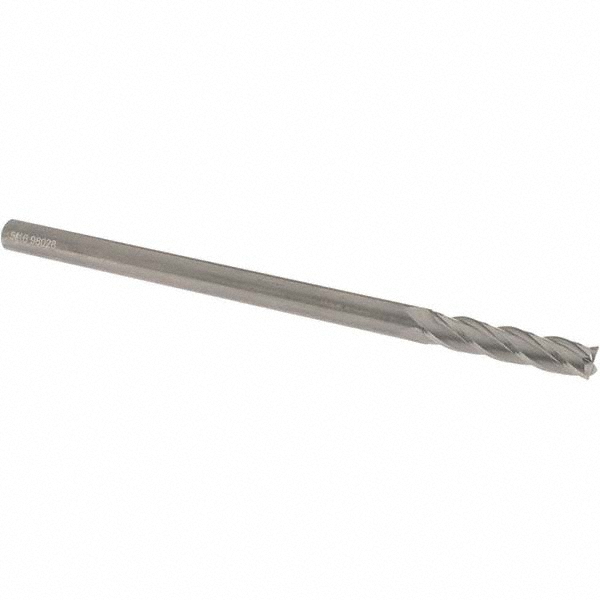 OSG 484-3127 Square End Mill: 5/16 Dia, 1-1/2 LOC, 5/16 Shank Dia, 6 OAL, 4 Flutes, Solid Carbide Image