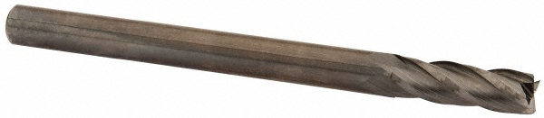 OSG 484-3126 Square End Mill: 5/16 Dia, 1 LOC, 5/16 Shank Dia, 4 OAL, 4 Flutes, Solid Carbide Image