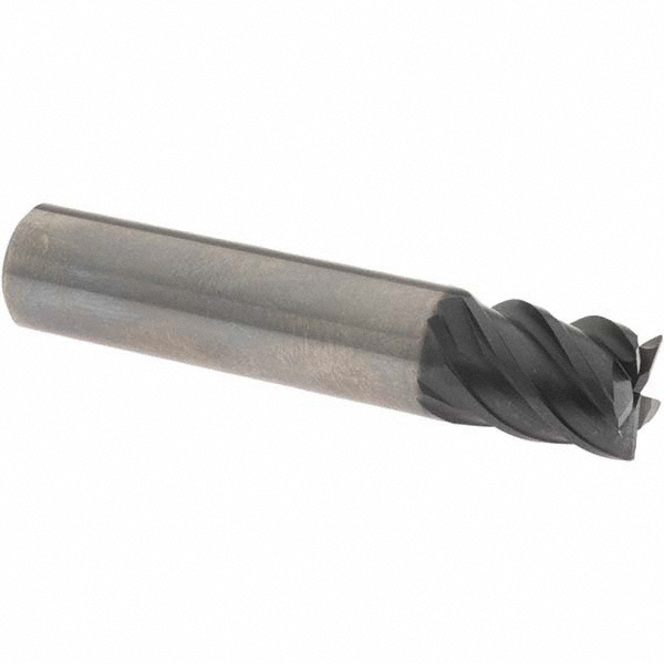 OSG 455-500111 Square End Mill: 1/2 Dia, 5/8 LOC, 1/2 Shank Dia, 2-1/2 OAL, 5 Flutes, Solid Carbide Image