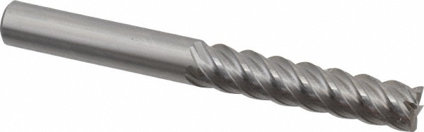 OSG 455-4377 Square End Mill: 7/16 Dia, 2 LOC, 7/16 Shank Dia, 4 OAL, 5 Flutes, Solid Carbide Image
