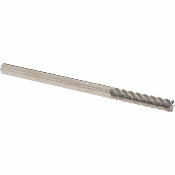 OSG 455-2502 Square End Mill: 1/4 Dia, 1-1/4 LOC, 1/4 Shank Dia, 4 OAL, 5 Flutes, Solid Carbide Image