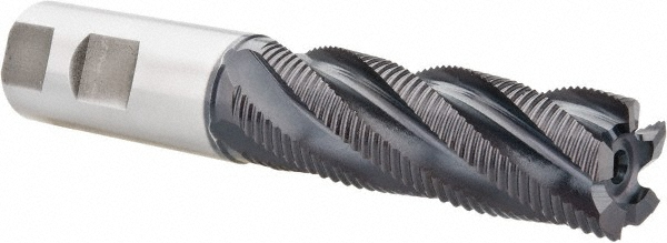 Hertel 44838449 Square End Mill: 1 Dia, 3 LOC, 1 Shank Dia, 5-1/2 OAL, 5 Flutes, Cobalt Image