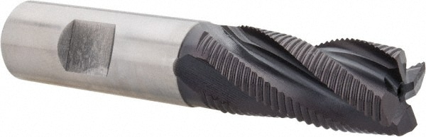 Hertel 44838464 Square End Mill: 3/4 Dia, 1-5/8 LOC, 3/4 Shank Dia, 3-7/8 OAL, 4 Flutes, Cobalt Image