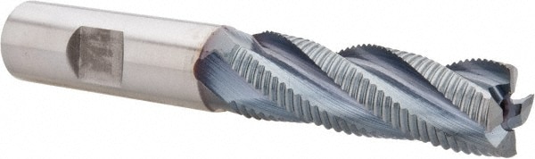 Hertel 62889274 Square End Mill: 3/8 Dia, 1-1/2 LOC, 3/8 Shank Dia, 3.25 OAL, 4 Flutes, Cobalt Image