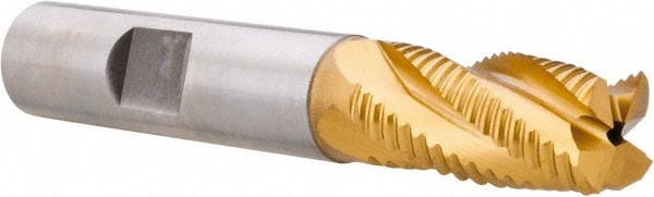 Hertel 44838670 Square End Mill: 1/2 Dia, 1 LOC, 1/2 Shank Dia, 3 OAL, 4 Flutes, Cobalt Image