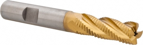 Hertel 44838696 Square End Mill: 3/8 Dia, 1-1/8 LOC, 3/8 Shank Dia, 2-15/16 OAL, 4 Flutes, Cobalt Image