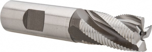 Hertel 44838761 Square End Mill: 3/4 Dia, 1-1/4 LOC, 3/4 Shank Dia, 3-1/2 OAL, 4 Flutes, Cobalt Image