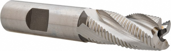 Hertel 44838795 Square End Mill: 5/8 Dia, 1-1/4 LOC, 5/8 Shank Dia, 3-3/8 OAL, 4 Flutes, Cobalt Image