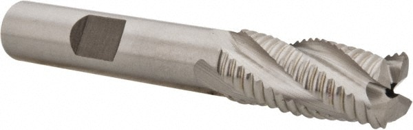 Hertel 44838837 Square End Mill: 7/16 Dia, 1 LOC, 3/8 Shank Dia, 2-11/16 OAL, 4 Flutes, Cobalt Image