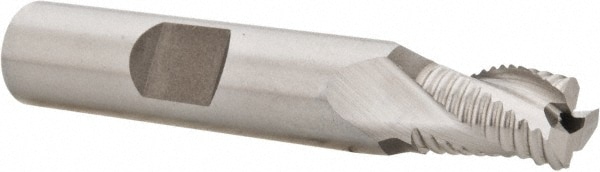 Hertel 44838860 Square End Mill: 5/16 Dia, 7/16 LOC, 3/8 Shank Dia, 2-3/16 OAL, 3 Flutes, Cobalt Image