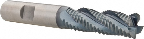 Hertel 44838886 Square End Mill: 1/2 Dia, 1-5/8 LOC, 1/2 Shank Dia, 3-5/8 OAL, 4 Flutes, Cobalt Image