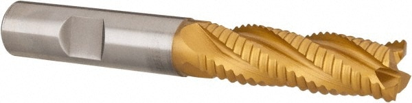 Hertel 44839058 Square End Mill: 1/2 Dia, 1-5/8 LOC, 1/2 Shank Dia, 3-5/8 OAL, 4 Flutes, Cobalt Image