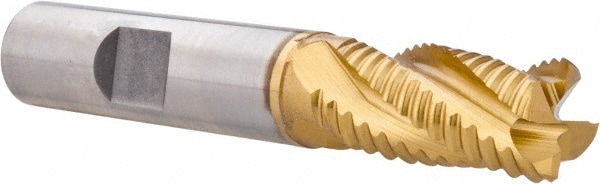 Hertel 44839066 Square End Mill: 1/2 Dia, 1 LOC, 1/2 Shank Dia, 3 OAL, 4 Flutes, Cobalt Image