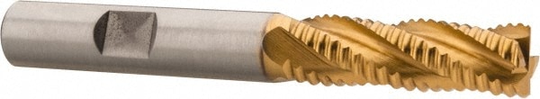 Hertel 44839082 Square End Mill: 3/8 Dia, 1-1/8 LOC, 3/8 Shank Dia, 2-15/16 OAL, 4 Flutes, Cobalt Image