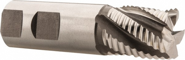 Hertel 44839199 Square End Mill: 1 Dia, 1-1/8 LOC, 1 Shank Dia, 3-5/8 OAL, 5 Flutes, Cobalt Image