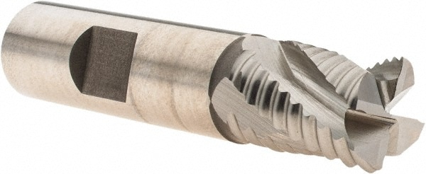 Hertel 44839249 Square End Mill: 5/8 Dia, 3/4 LOC, 5/8 Shank Dia, 2-7/8 OAL, 4 Flutes, Cobalt Image