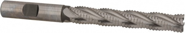 Hertel 44839280 Square End Mill: 1/2 Dia, 3 LOC, 1/2 Shank Dia, 5 OAL, 4 Flutes, Cobalt Image