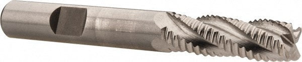 Hertel 44839298 Square End Mill: 3/8 Dia, 1-1/8 LOC, 3/8 Shank Dia, 2-15/16 OAL, 4 Flutes, Cobalt Image