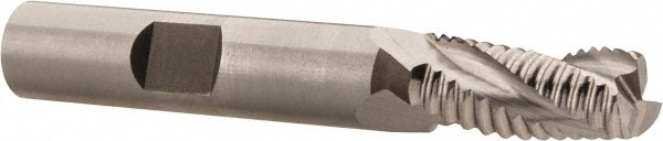 Hertel 44839306 Square End Mill: 11/32 Dia, 3/4 LOC, 3/8 Shank Dia, 2-1/2 OAL, 3 Flutes, Cobalt Image