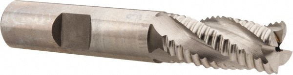 Hertel 44839421 Square End Mill: 1/2 Dia, 1 LOC, 1/2 Shank Dia, 3 OAL, 4 Flutes, Cobalt Image