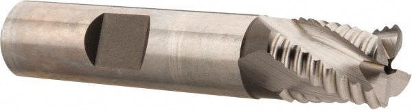 Hertel 44839439 Square End Mill: 1/2 Dia, 5/8 LOC, 1/2 Shank Dia, 2-5/8 OAL, 4 Flutes, Cobalt Image