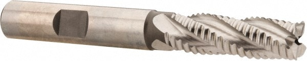 Hertel 44839447 Square End Mill: 3/8 Dia, 1-1/8 LOC, 3/8 Shank Dia, 2-15/16 OAL, 4 Flutes, Cobalt Image