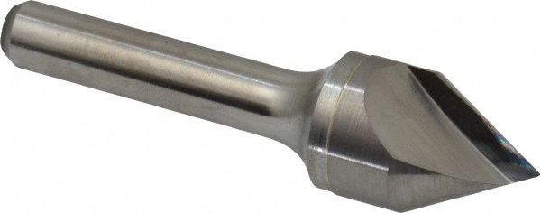 KEO Solid Carbide Countersink - 6 Flute 100 Degree Uncoated, 1/4" Shank