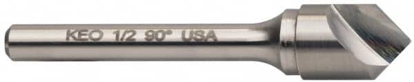 Keo 55733 3/8" Head Diam, 1/4" Shank Diam, 1 Flute 100° Solid Carbide Countersink 