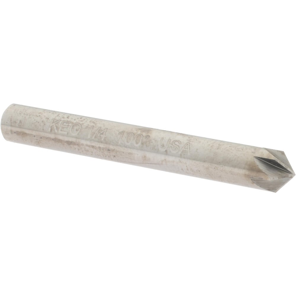 Keo 55815 1/4" Head Diam, 1/4" Shank Diam, 6 Flute 100° Solid Carbide Countersink Image