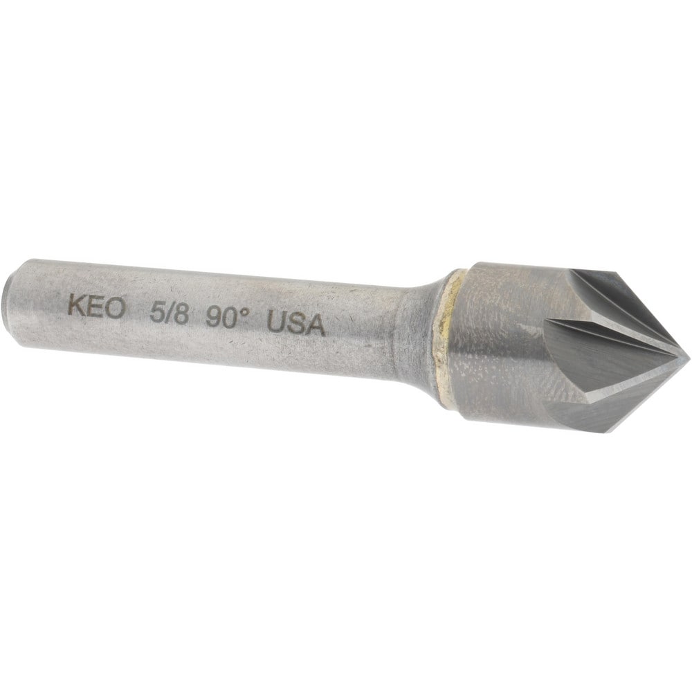 Keo 55807 5/8" Head Diam, 3/8" Shank Diam, 6 Flute 90° Solid Carbide Countersink Image