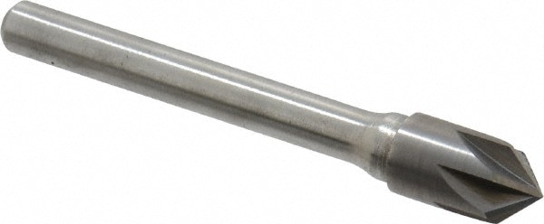Morse Cutting Tools 56129 Carbide Single Flute Countersinks 1 Size 100 Degree Split Point Solid Carbide Bright Finish