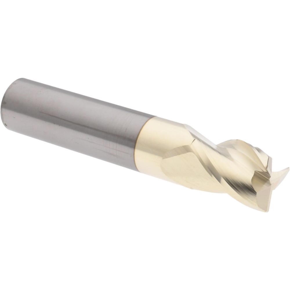 Accupro 35075016N0030C5 Corner Radius End Mill: 3/4" Dia, 1" LOC, 0.03" Radius, 3 Flutes, Solid Carbide 