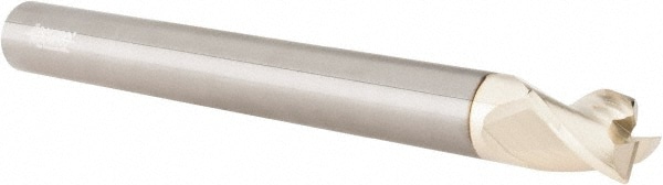 Accupro 35062512NS06030 Corner Radius End Mill: 5/8" Dia, 3/4" LOC, 0.03" Radius, 3 Flutes, Solid Carbide 