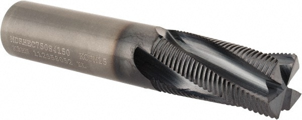 Kennametal - Roughing End Mill: 3/4″ Dia, 4 Flutes, Single End