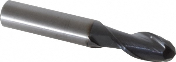 OSG HP421-4724-BN Ball End Mill: 0.4724" Dia, 0.9843" LOC, 2 Flute, Solid Carbide Image