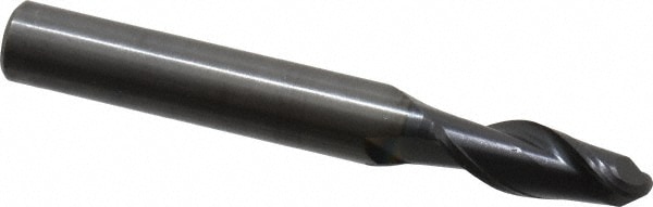 OSG HP421-2812-BN Ball End Mill: 0.2812" Dia, 0.75" LOC, 2 Flute, Solid Carbide Image