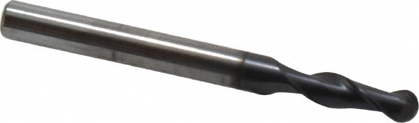 OSG HP421-1719-BN Ball End Mill: 0.1719" Dia, 0.5625" LOC, 2 Flute, Solid Carbide Image