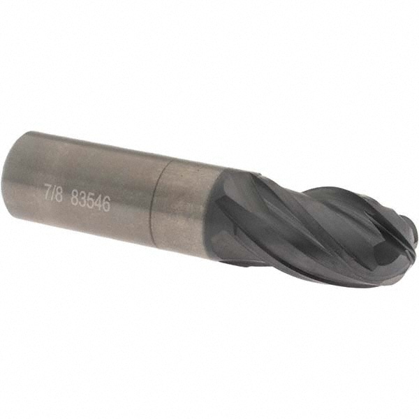 OSG HP441-8750-BN Ball End Mill: 0.875" Dia, 1.5" LOC, 4 Flute, Solid Carbide Image