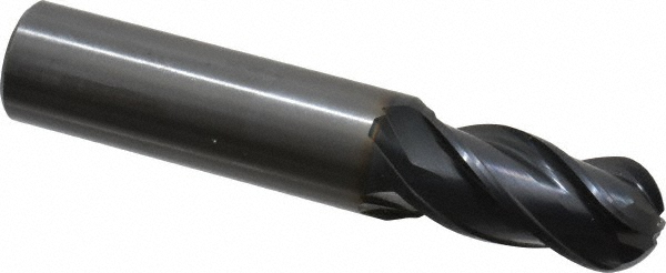 OSG HP441-6875-BN Ball End Mill: 0.6875" Dia, 1.375" LOC, 4 Flute, Solid Carbide Image
