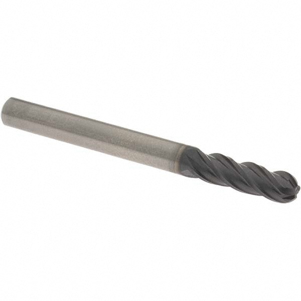 OSG HP441-1875-BN Ball End Mill: 0.1875" Dia, 0.625" LOC, 4 Flute, Solid Carbide Image