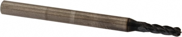 OSG HP441-0787-BN Ball End Mill: 0.0787" Dia, 0.2756" LOC, 4 Flute, Solid Carbide Image