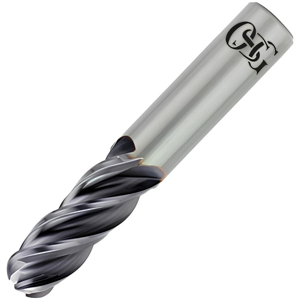 Ball End Mill: 0.75" Dia, 1.5" LOC, 4 Flute, Solid Carbide
