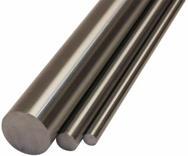 303 Stainless Steel Round Rod: 3/8" Dia, 6' Long