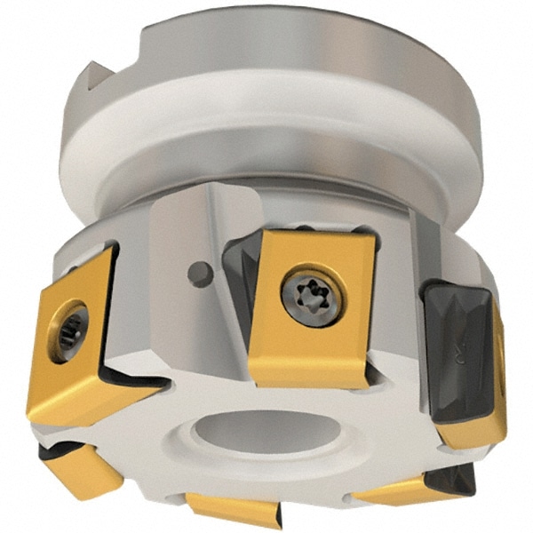 Iscar 3106194 5" Cut Diam, 1-1/2" Arbor Hole Diam, 0.492" Max Depth, Indexable Square-Shoulder Face Mill Image