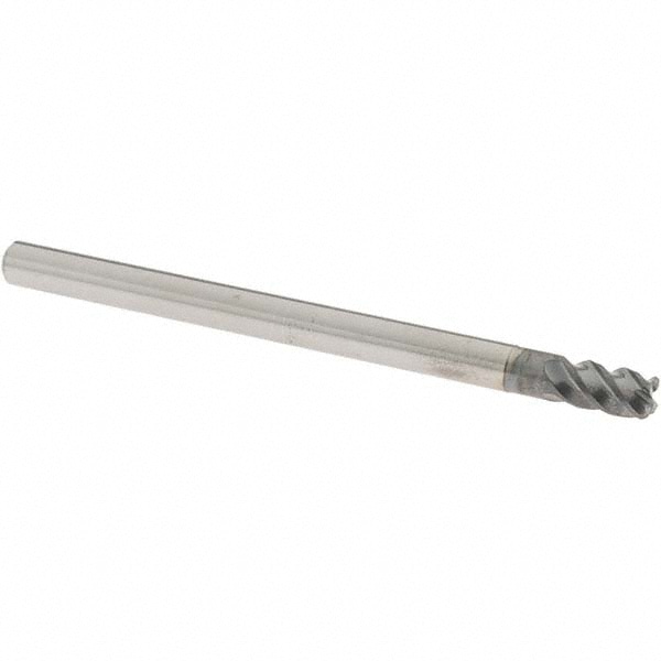 OSG 457106111 Corner Radius End Mill: 0.2362" Dia, 0.3543" LOC, 0.0394" Radius, 4 Flutes, Solid Carbide Image