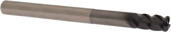 OSG 457110511 Corner Radius End Mill: 0.3937" Dia, 0.5906" LOC, 0.0787" Radius, 4 Flutes, Solid Carbide Image