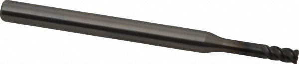 OSG 457104311 Corner Radius End Mill: 0.1575" Dia, 0.2362" LOC, 0.0197" Radius, 4 Flutes, Solid Carbide Image