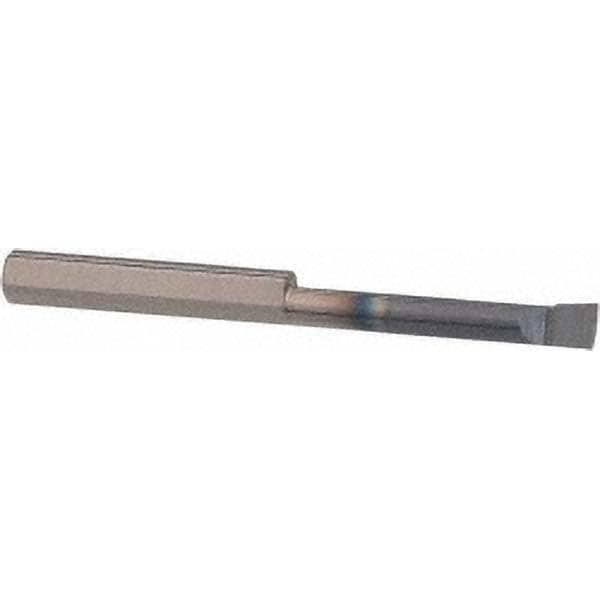 Accupro B4901250A Boring Bar: 0.49" Min Bore, 1-1/4" Max Depth, Right Hand Cut, Submicron Solid Carbide 