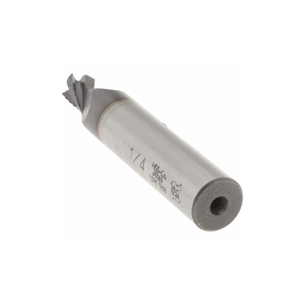 OSG 1/4" Diam, Fine Pitch, 1/4" LOC, 4 Flute Cobalt Corner Chamfer